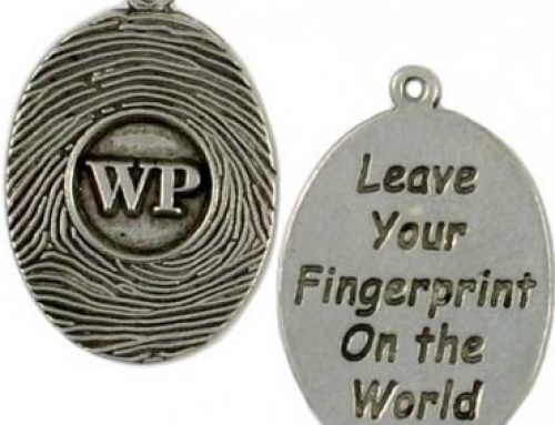 Custom Made Fingerprint Message Charms