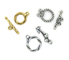 Custom designed toggles for jewelry